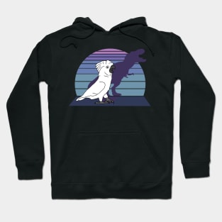 dinosaur shadow - cockatoo Hoodie